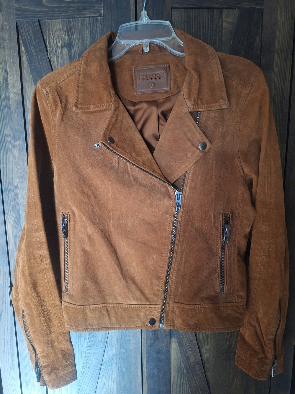 Blank NYC Brown Suede Moto Jacket